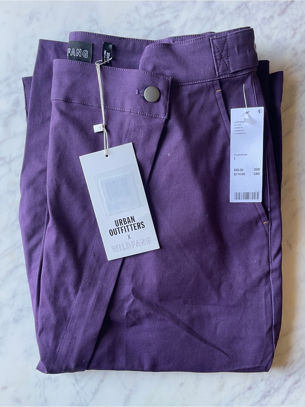 Wildfang/Urban Outfitters Utility Midi Skirt in Plum